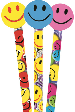 Smiles Pencil Toppers - Tub of 36