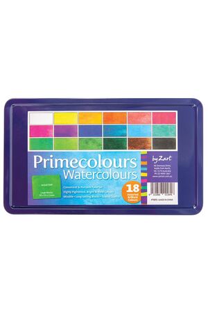 Primecolours Watercolours: Assorted - Pack of 18