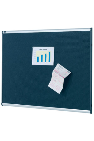 Quartet - Aluminium Frame Embossed Foam Bulletin Board (1200 x 900mm)