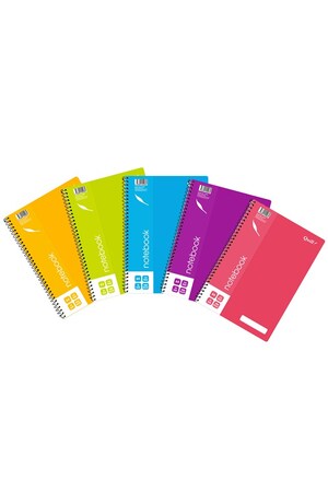 Quill Notebook: A4 70gsm - Assorted 120 Pages (Pack of 10)