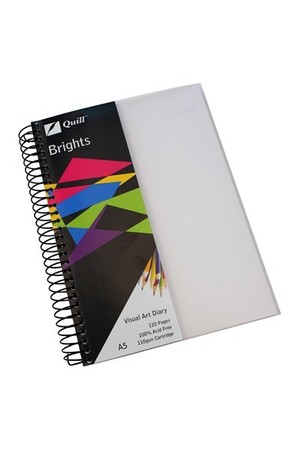 Quill Visual Art Diary - A5 Brights: Frosted (60 Leaf)