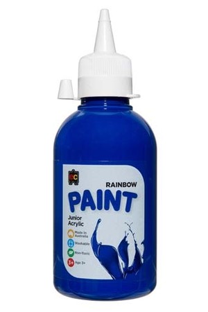 Rainbow Paint Junior Acrylic Paint 250mL - Brilliant Blue