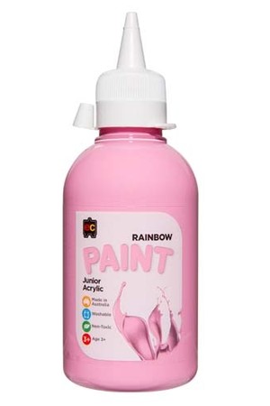 Rainbow Paint Junior Acrylic Paint 250mL - Pink