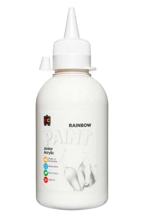 Rainbow Paint Junior Acrylic Paint 250mL - White