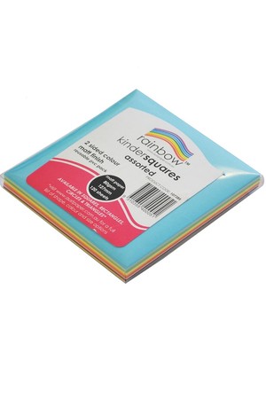 Rainbow Craft Paper (Squares) - Matt Double-Sided 127mm (Pack of 120)