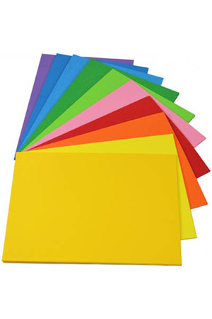 Rainbow Cardboard (A3) Spectrum: 200gsm Assorted (Pack of 100)