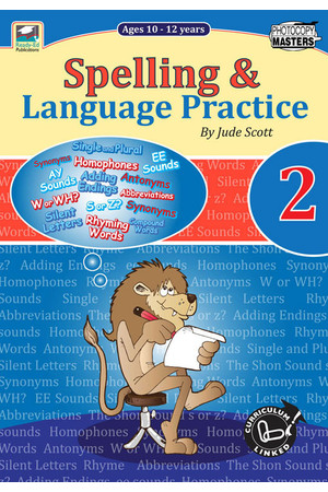 Spelling and Language Practice - Book 2: Ages 10-12