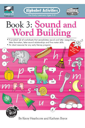 Alphabet Activities Book - Modern Cursive Font: Book 3 - Sound and Word Building