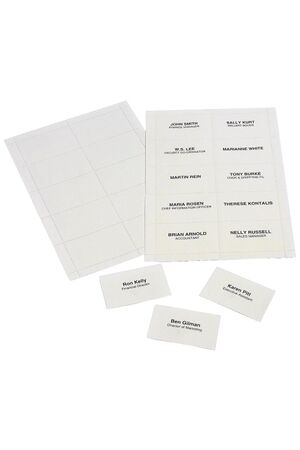 Rexel Name Badge Inserts (25 A4 Sheets)