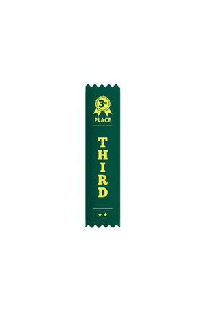 NYDA Plain Ribbons 3rd Place (Pack of 100)