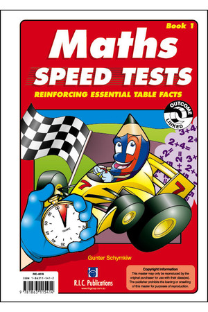 Maths Speed Tests - Book 1