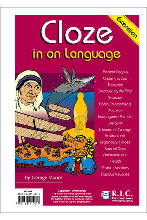 Cloze in on Language - Ages 12-14