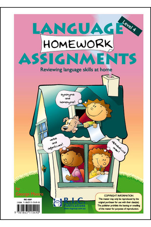 Language Homework Assignments - Level 4: Ages 8-9