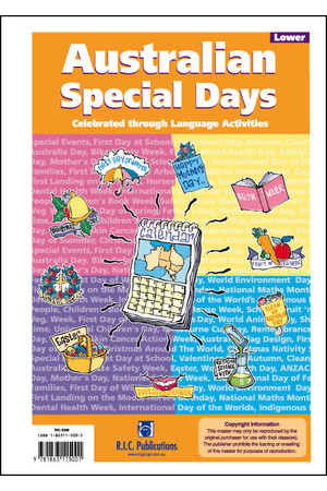 Australian Special Days - Ages 5-8