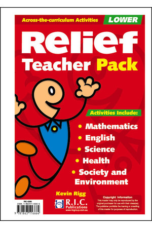 Relief Teacher Pack - Ages 5-7
