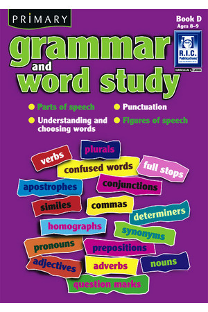 Primary Grammar and Word Study - Book D: Ages 8-9