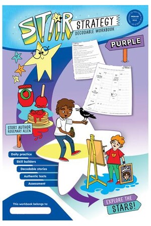 Star Strategy Decodable Workbook (Purple)
