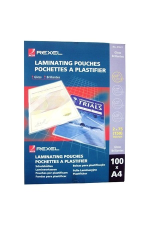 Laminating Pouch A4 75mic (Pack of 100)