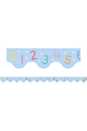 Numbers - Scalloped Border (Pack of 12)