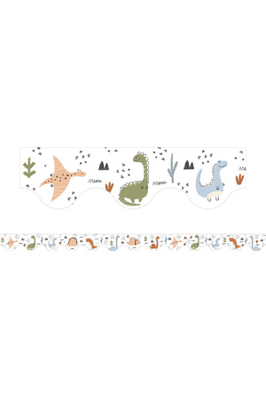 Dinosaurs - Scalloped Border (Pack of 12)