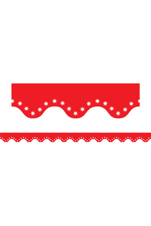 Red Scalloped Border (Previous Design)