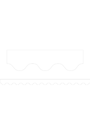 Blank Card Scalloped Border