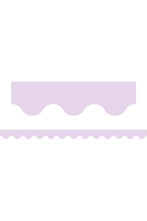 Pastel Purple - Scalloped Border (Pack of 12)