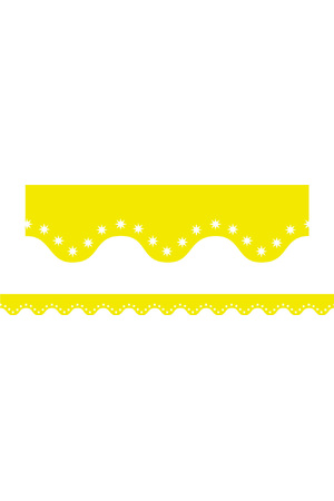 Yellow Restickable Scalloped Border