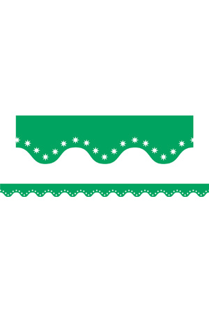 Green Scalloped Restickable Border