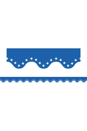 Blue Scalloped Restickable Border
