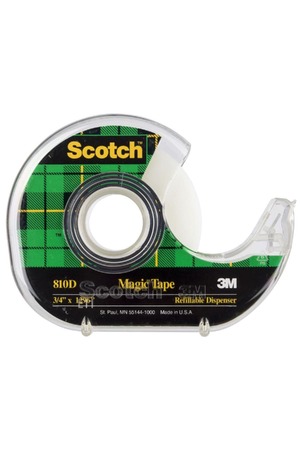 Scotch Magic Tape with Refillable Dispenser: 12.7mm x 32.9m