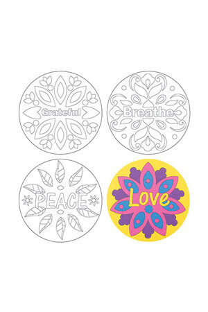 Sand Art Wellbeing & Mandala Sheets - Set of 20