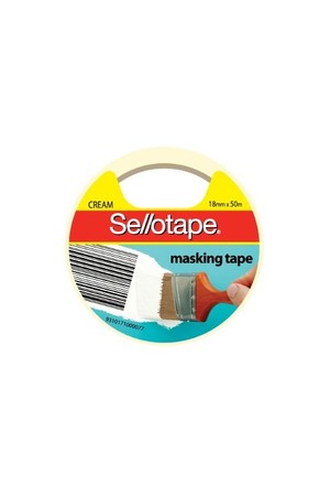 Sellotape Masking Tape - 18mmx50m: Cream