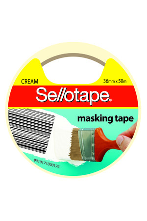 Sellotape Masking Tape - 36mmx50m: Cream