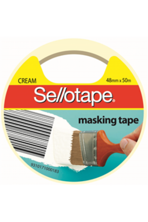 Sellotape Masking Tape - Cream: 48mm x 50m