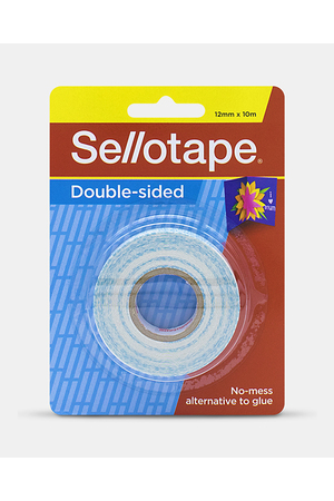 Sellotape Double Sided Tape: 12mm x 10m (Pack of 10)