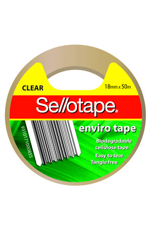 Sellotape - Enviro Vine (18mmx50m): Clear