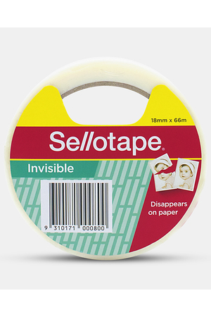 Sellotape Invisible Tape Matt Finish: 18mm x 66m