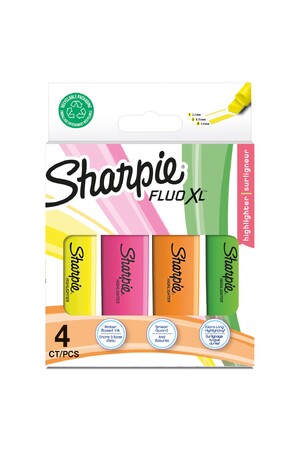 Sharpie Highlighter - Fluo XL Assorted (Pack of 4)