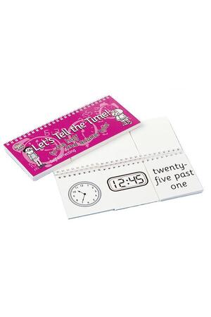 Let's Tell The Time Flip Book - 1/4 - 1/2