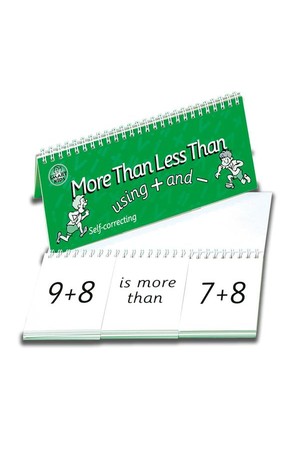 More Than, Less Than Flip Book (+ and -)