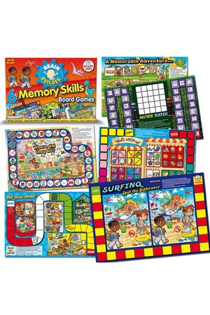 6 Memory Skills Board Games