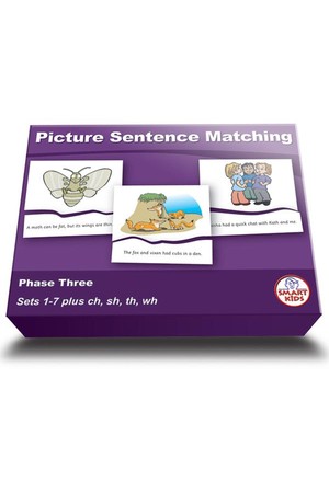 Picture Sentence Matching (Set 1) - Phase 3 (Letters and Sounds)