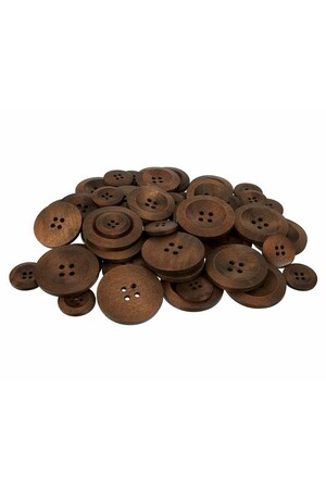 Wooden Buttons - Pack of 50