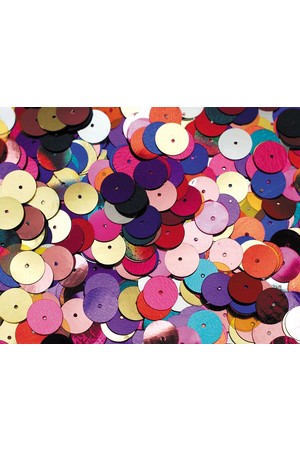 Sequins 10mm - Flat Assorted (Pack of 1000)