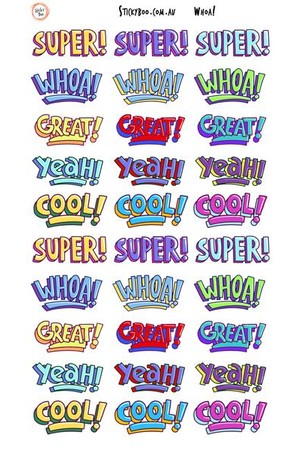 Whoa! Reward Stickers