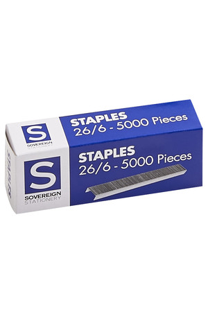 Sovereign Staples - 26/6 BX5000