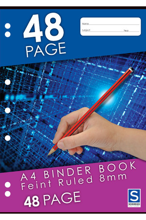 Sovereign Binder Book (A4) - 8mm Ruled: 48 Pages (Pack of 20)