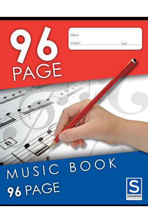 Sovereign Music & Theory Book (225x175mm) - 96 Pages (Pack of 10)