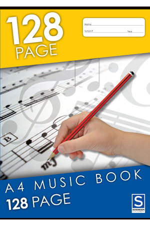 Sovereign Music Book (A4) - 128 Pages (Pack of 10)